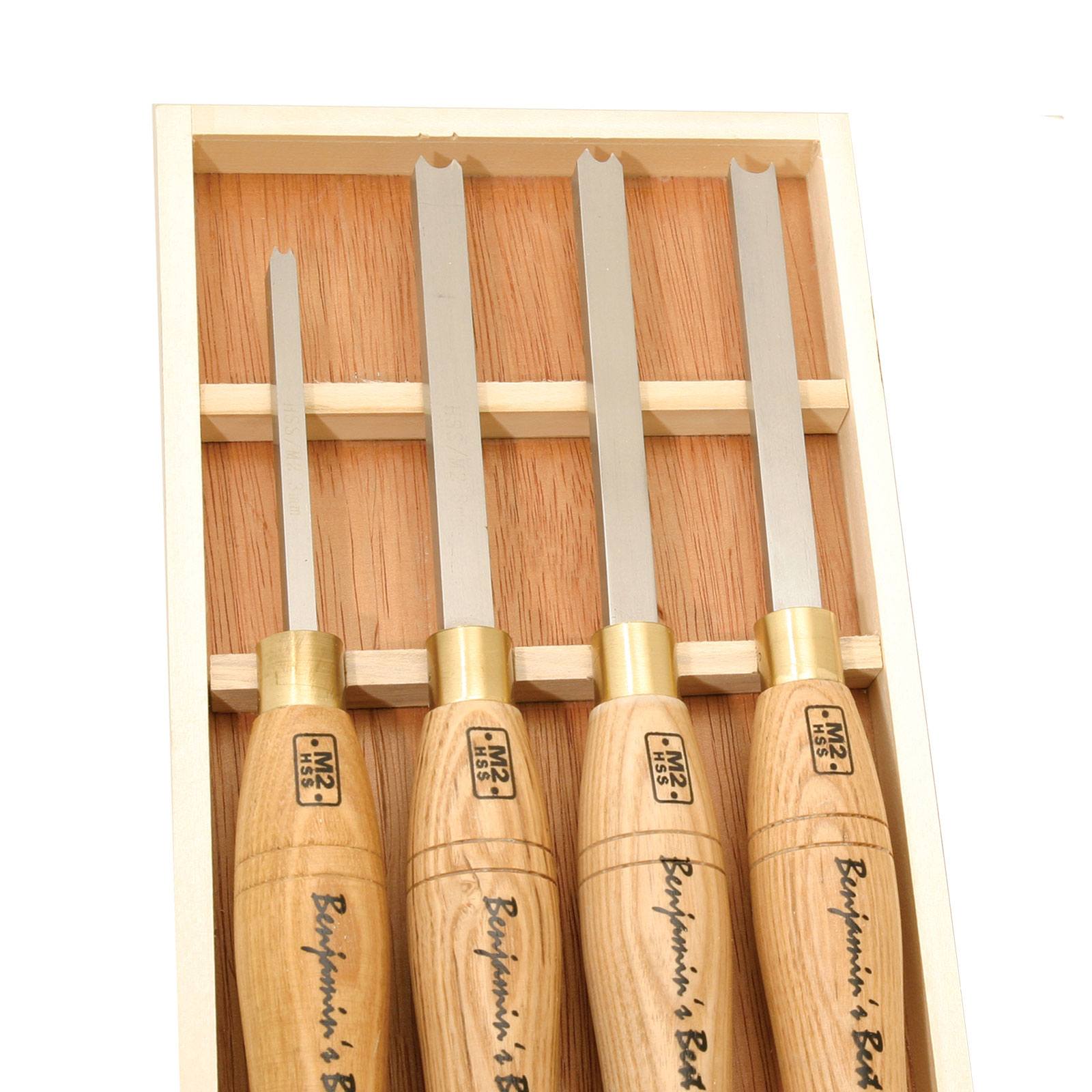 Set of 4 Benjamins Best HSS Bead Cutting Chisels at Penn State Industries