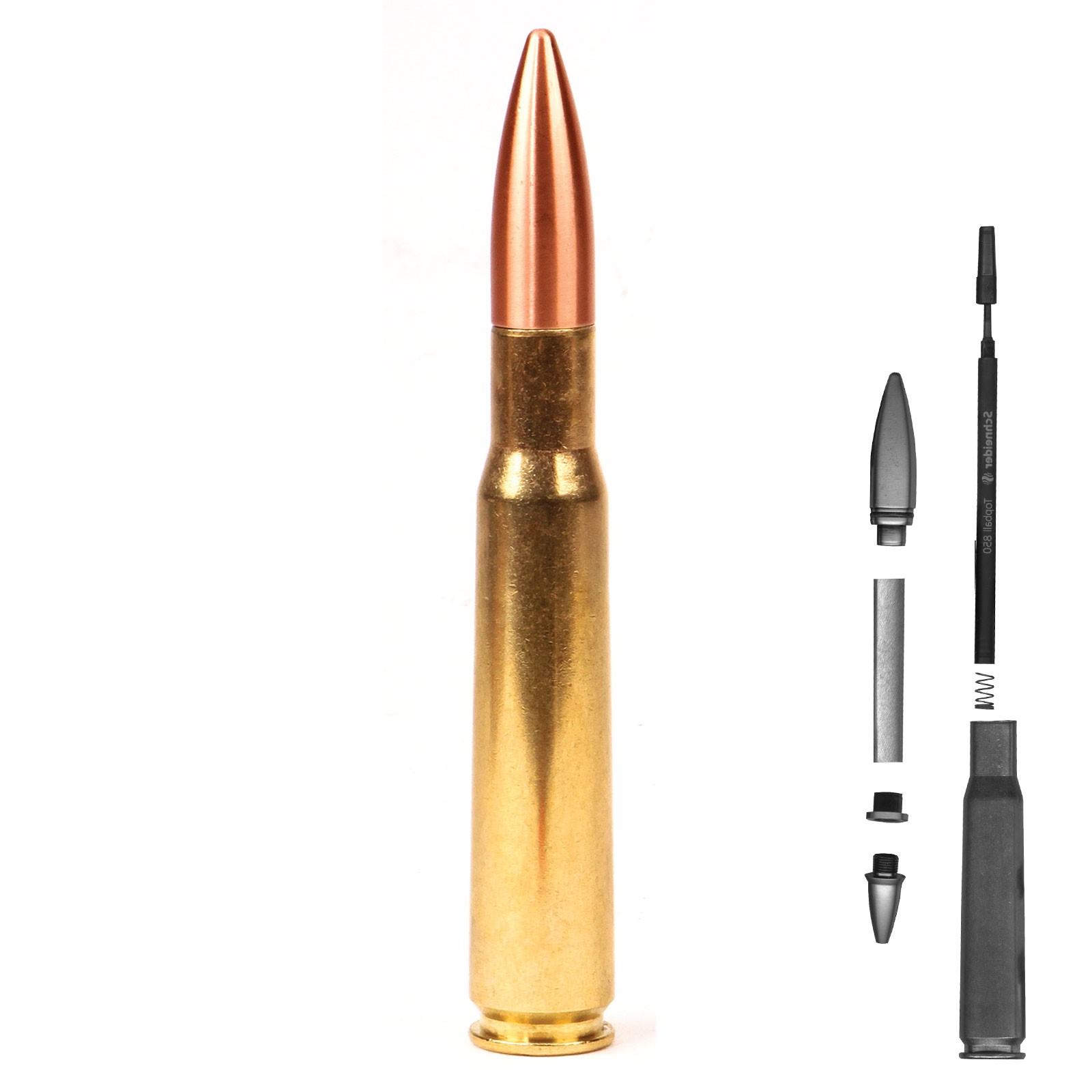 50 Caliber Machine Gun Cartridge Rollerball Flip Pen Kit