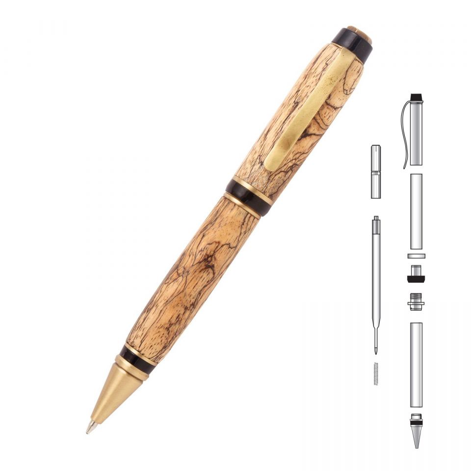 Big Ben Antique Brass Twist Pen Kit at Penn State Industries