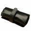 10 Pen Black Leather Pen Roll