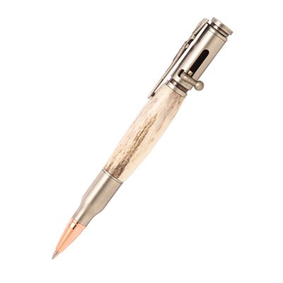 30 Caliber Bolt Action Antique Pewter Pen Kit At Penn State Industries 30 Caliber Bolt Action Antique Pewter Pen Kit