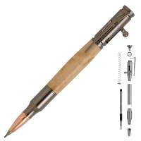 30 Caliber Bolt Action Gun Metal Bullet Cartridge Pencil Kit