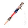 Bald Eagle Insignia Flag Bolt Action Antique Pewter Pen Kit