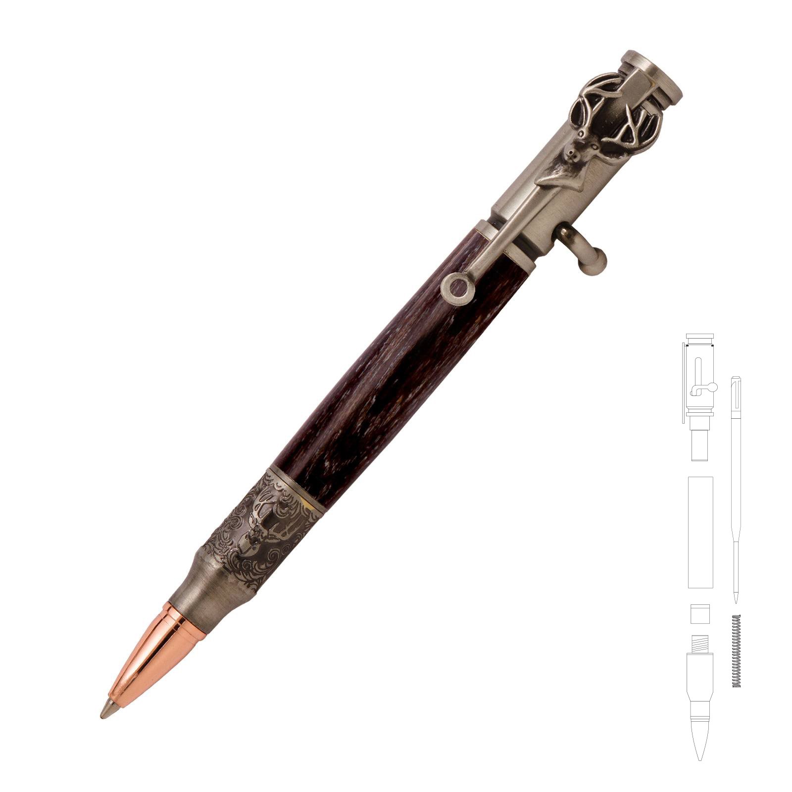 Deer Hunter Bolt Action Antique Pewter Pen Kit at Penn State