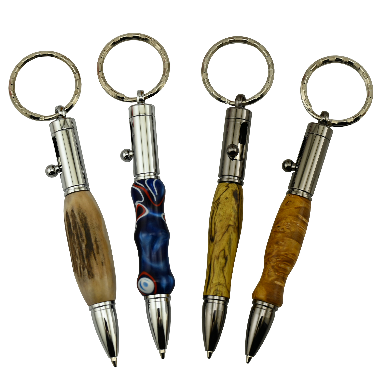NEW Cross Dalton Blue/Chrome Ball Point Pen & Mini Key Ring Set 