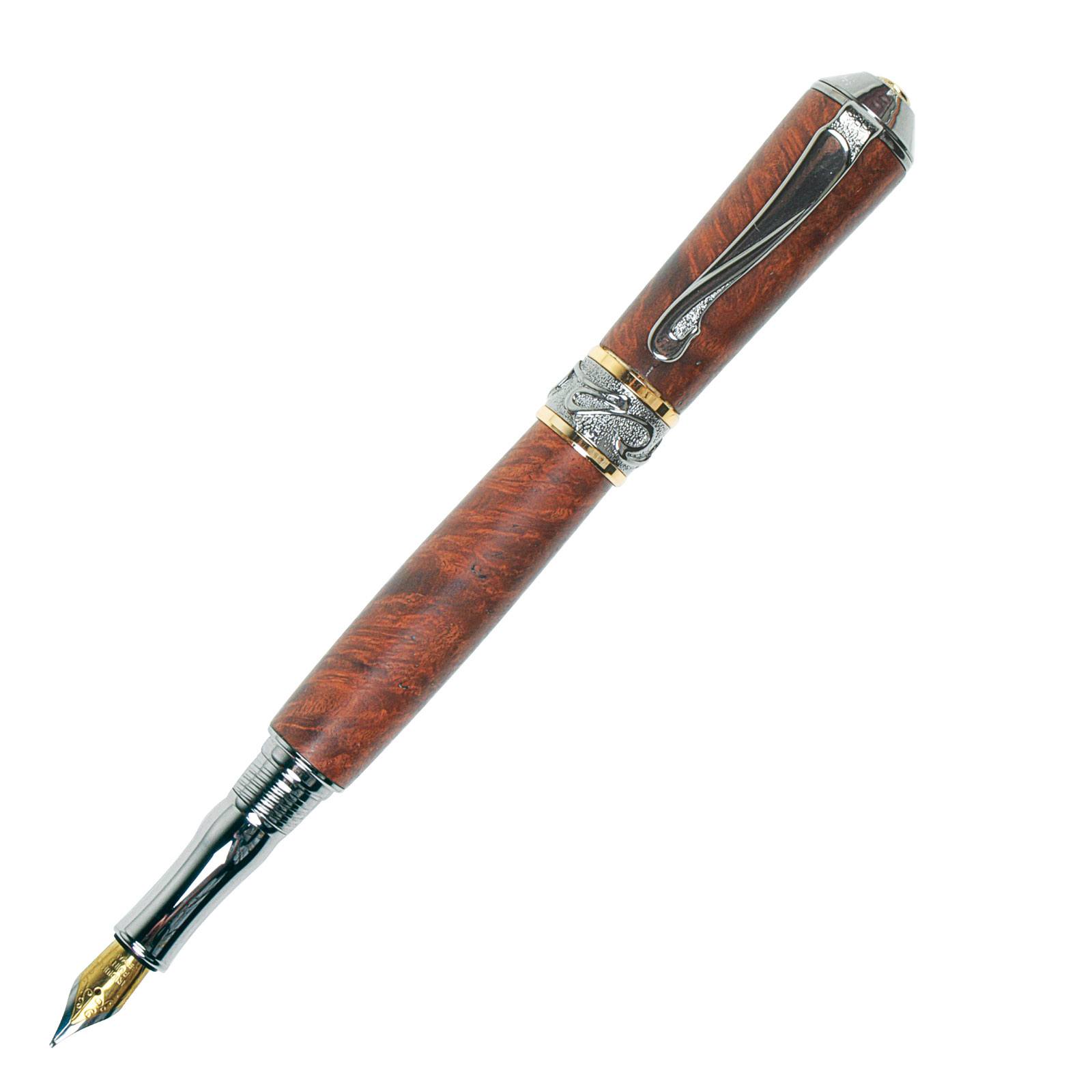 Broadwell Nouveau Sceptre Gun Metal and 22kt Gold Fountain Pen Kit at Penn  State Industries
