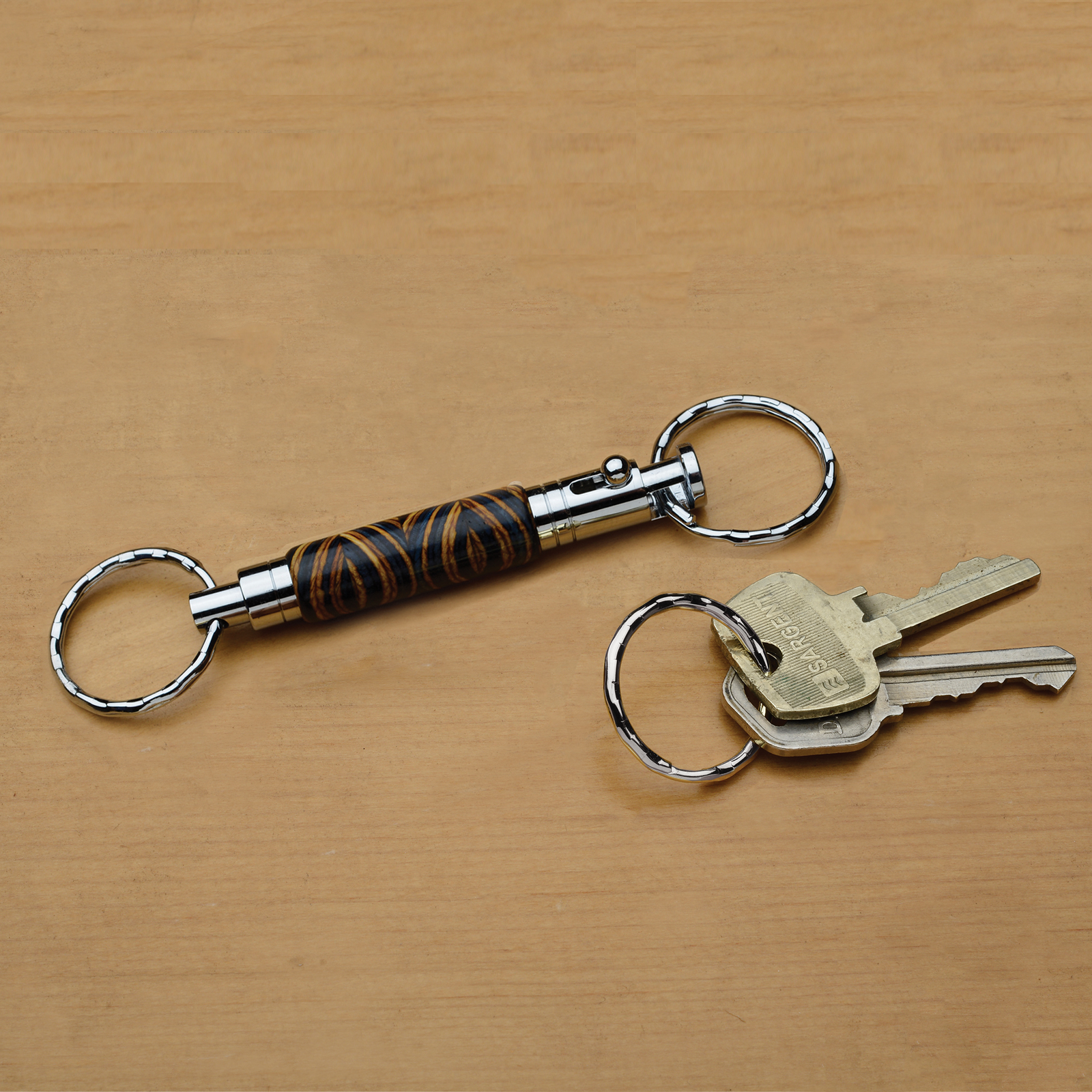 Secret Compartment Brushed Satin Key Chain Kit at Penn State Industries