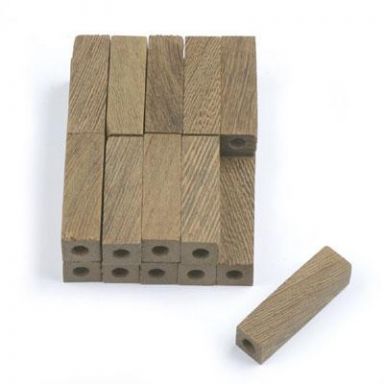 Mini E-Z Blanks 20pk Wenge: 9/16 in. x 9/16 in. x 2-1/32 in.