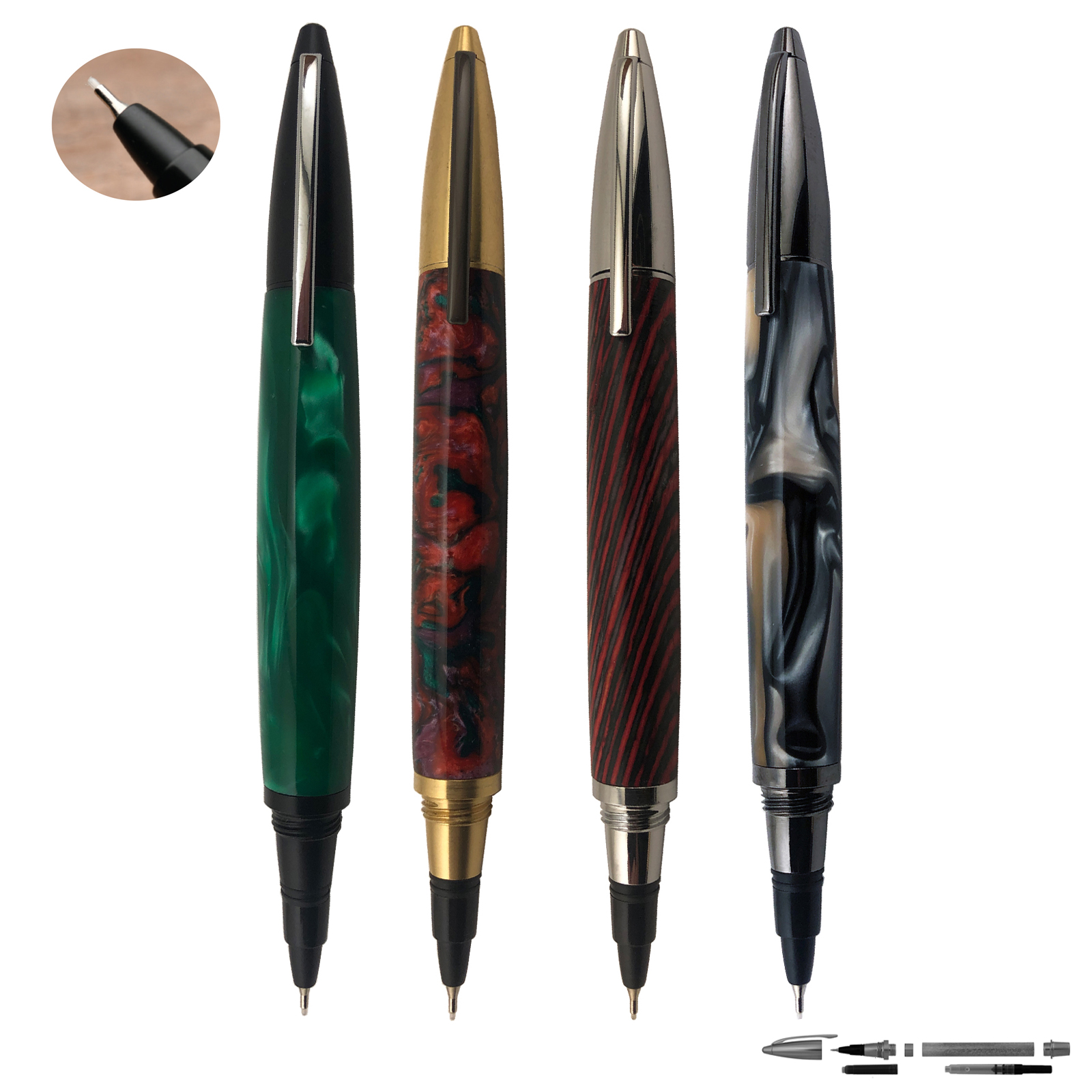 Slim Twist Pen Kits Woodturning Kits Pen Making Pen Turning in