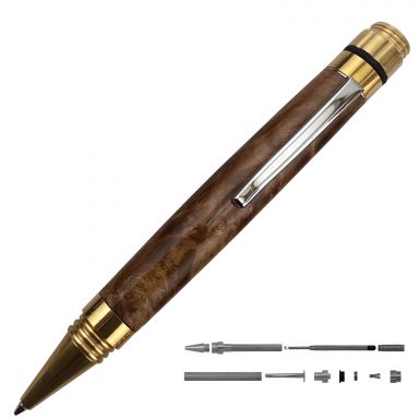 Fidget Brass Twist Pen Kit