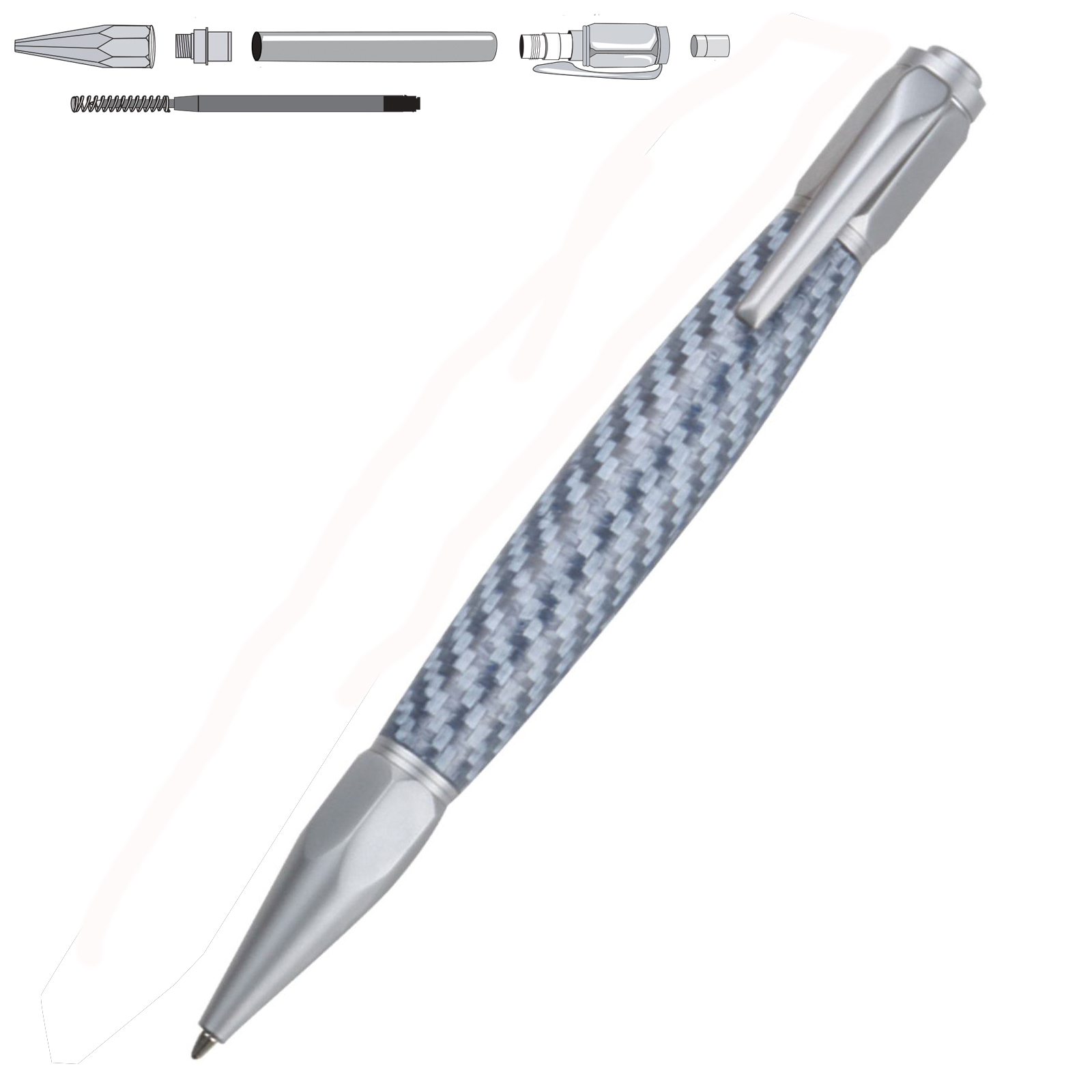 Click Pen, Stainless Steel