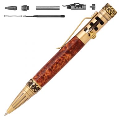 Gearshift Antique Brass Pen Kit