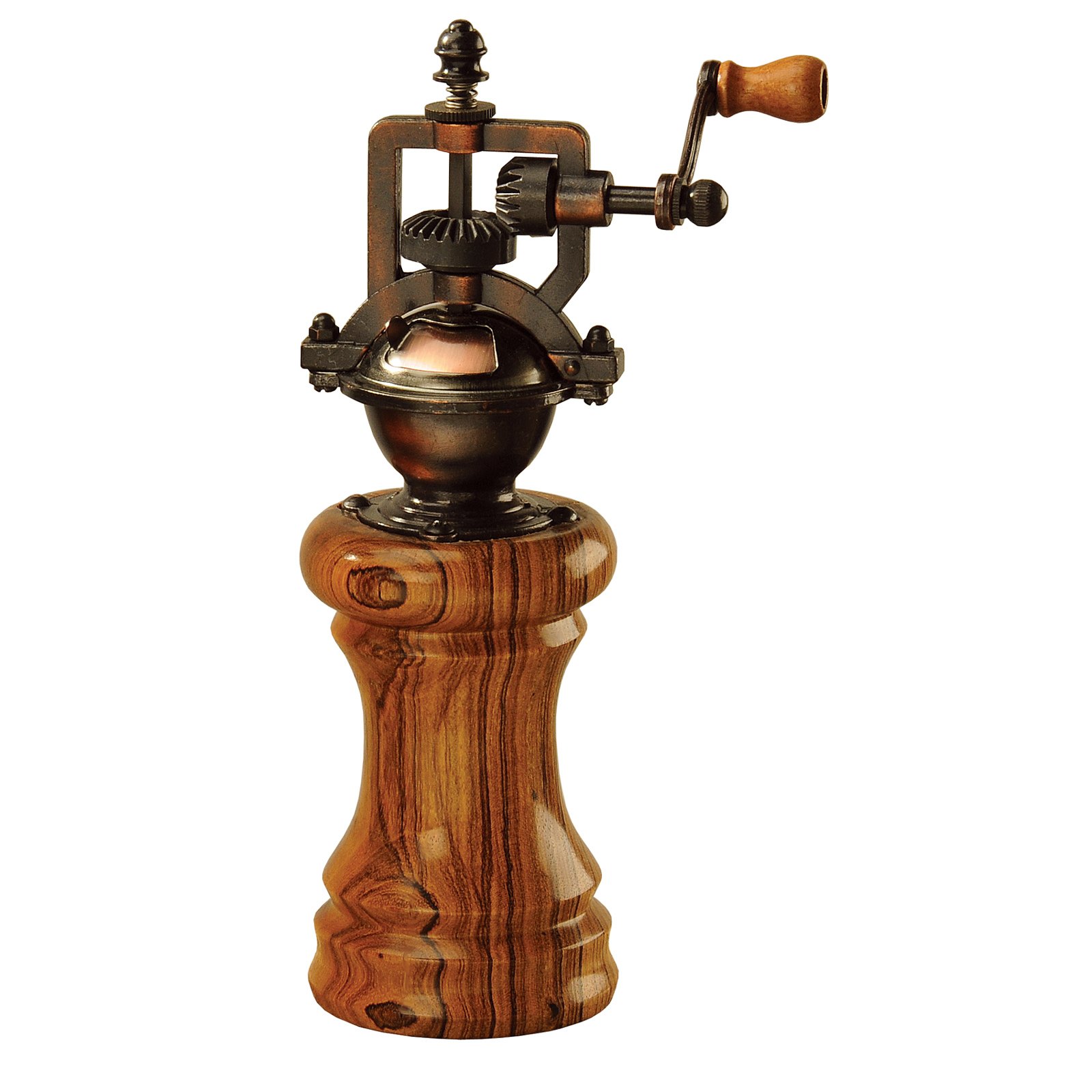 Antique Style Copper Finish Peppermill Mechanism at Penn State Industries