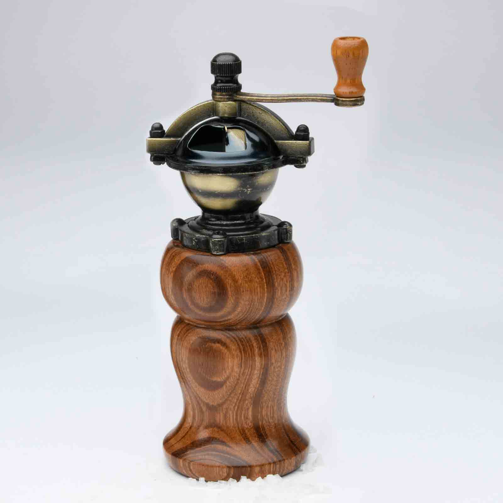 Antique Style Pepper Mill and Salt Mill Set in Ziricote