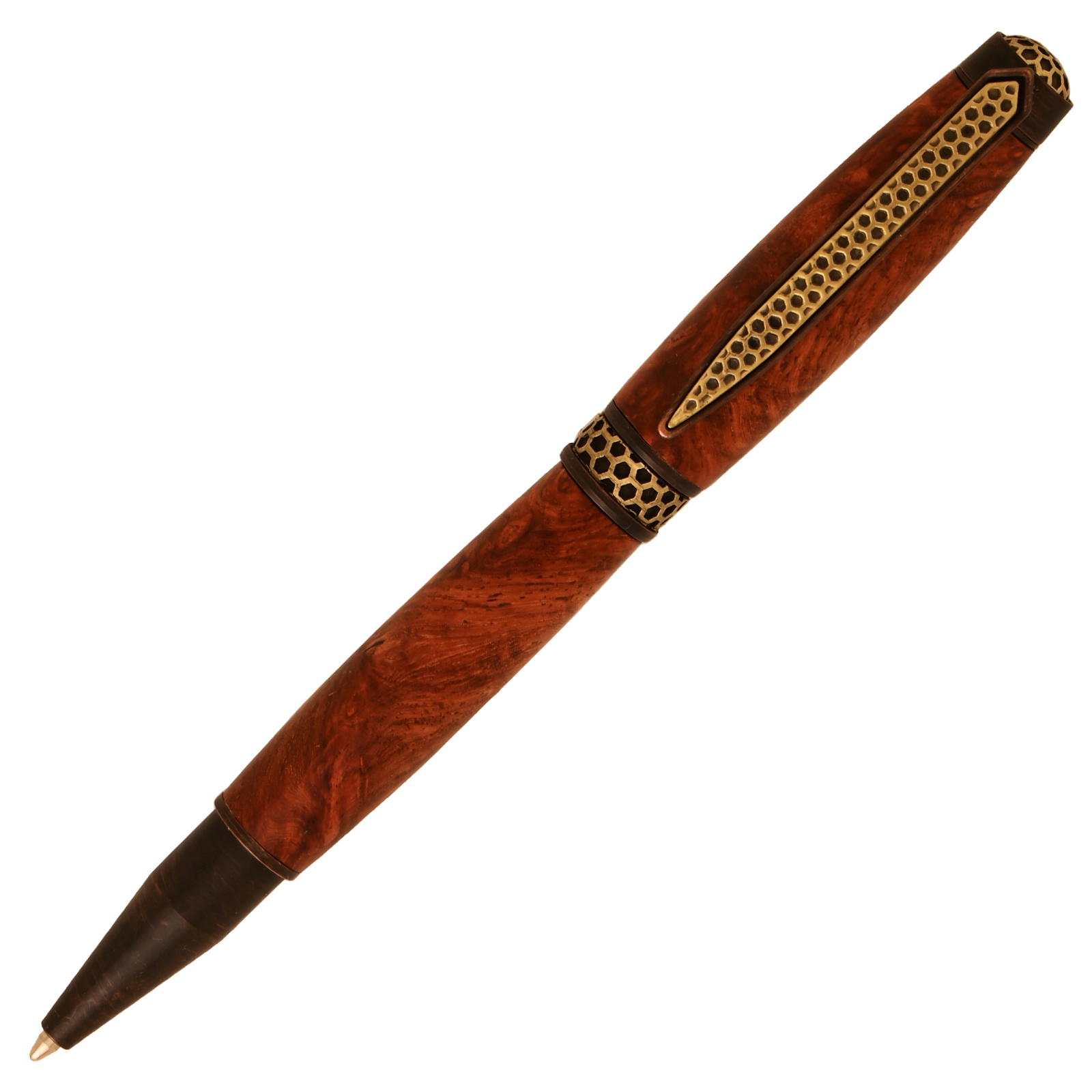 Honeycomb Antique Brass and Oil Rubbed Bronze Twist Pen Kit at Penn ...