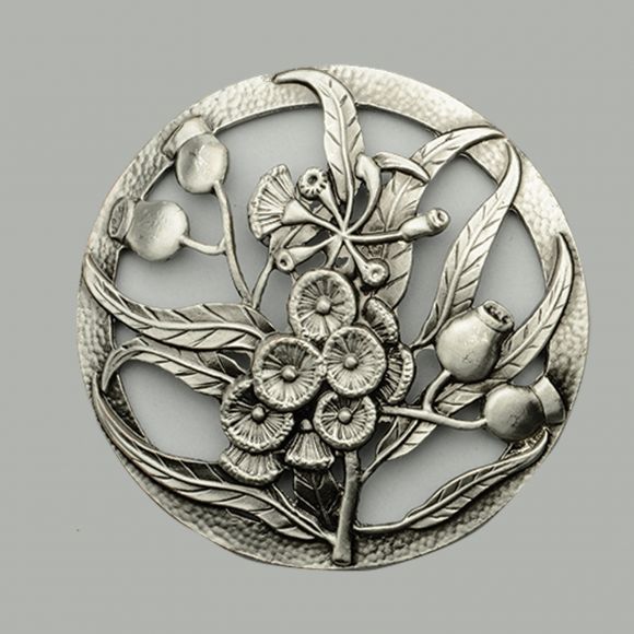 Flowers Filigree Bowl Lid in Antique Pewter