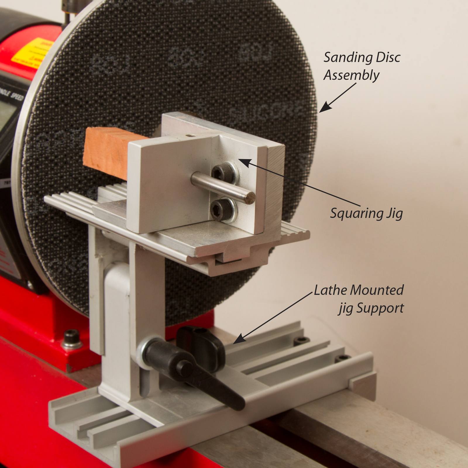 Lathe Mounted Squaring Jig at Penn State Industries