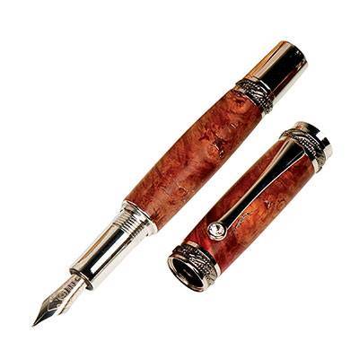 5 Pack Gun Metal & Chrome Accents Ultra Cigar Pen Woodturning Kits w/bushings 
