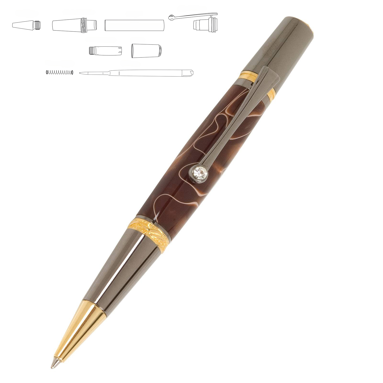 Design Gifts Rifle Bullet Pen