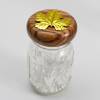 Mason Jar Leaf Brass Lid Stamping