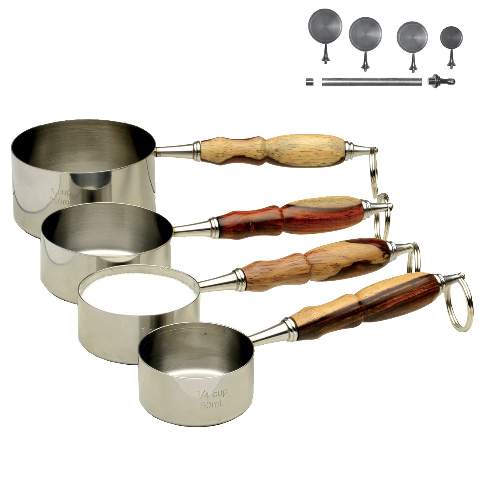 Stainless Steel 4-pc Measuring Cup Set, Accessories: National