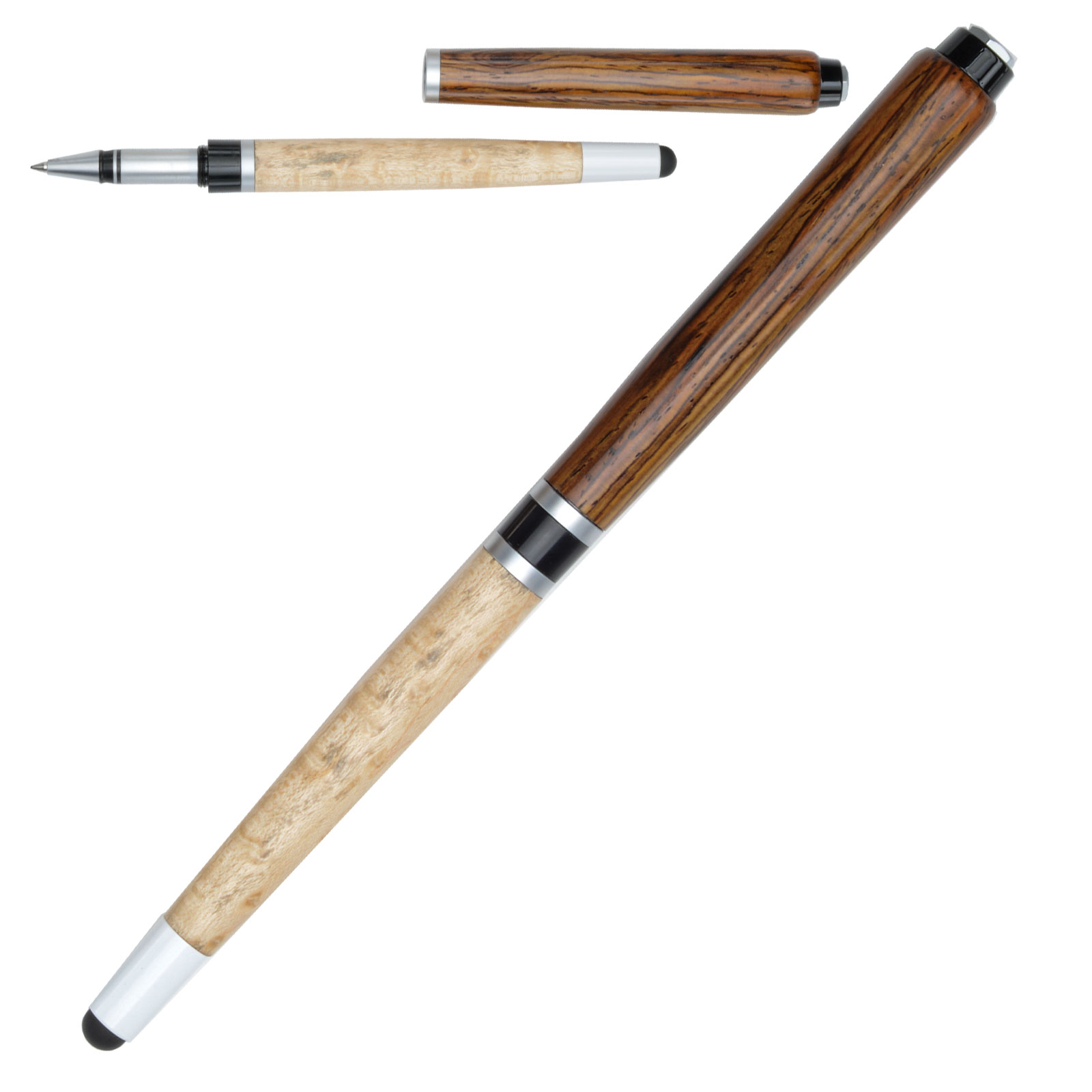 Pool Cue Black Band Rollerball Pen Kit at Penn State Industries