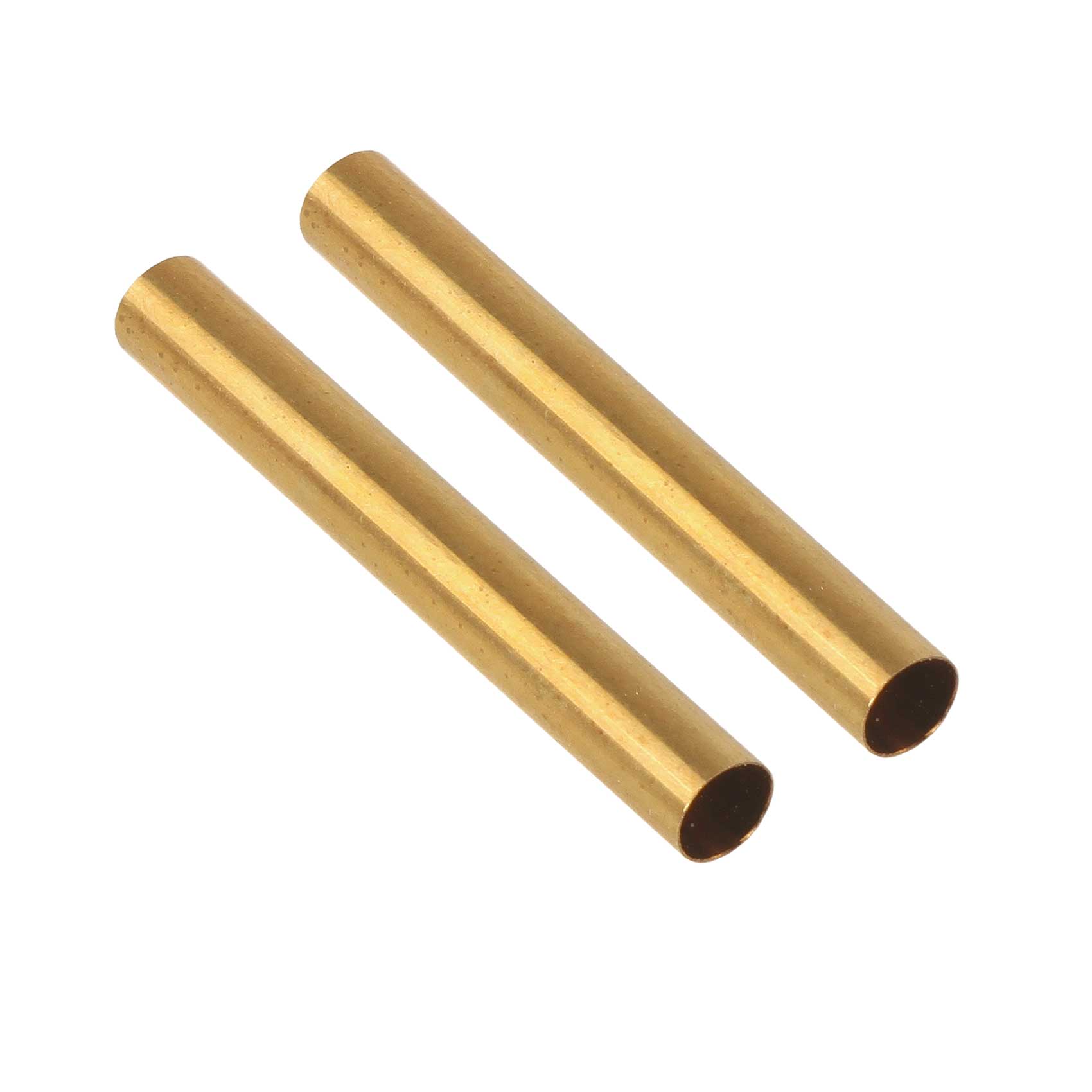 Colarr 20 Pieces 7mm Thin Pin Tubes Pin Rotary Tubes Brass Pin Replacement Accessories 2.12 Inch Long Slimline Replacement Tube Twist Accessories For DIY Pen Making Office Supplies Friends Gifts