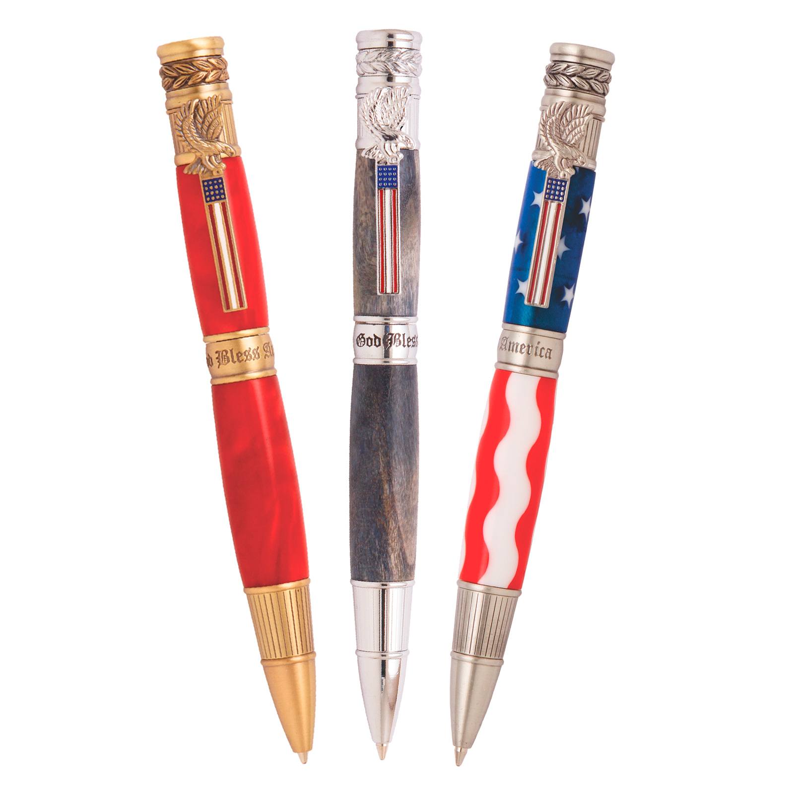 Patriot (Artisan) Ballpoint Pen Kit - Black Chrome