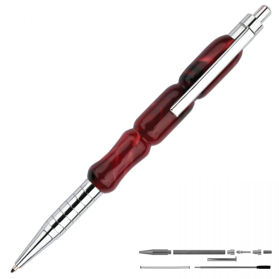Saxa Chrome EDC Click Pen Kit at Penn State Industries