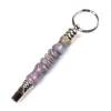 Secret Compartment Chrome Security Kit Keyring with Whistle