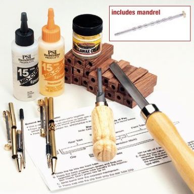 Basic Pen Making Starter Set with Drill Chuck Mandrel