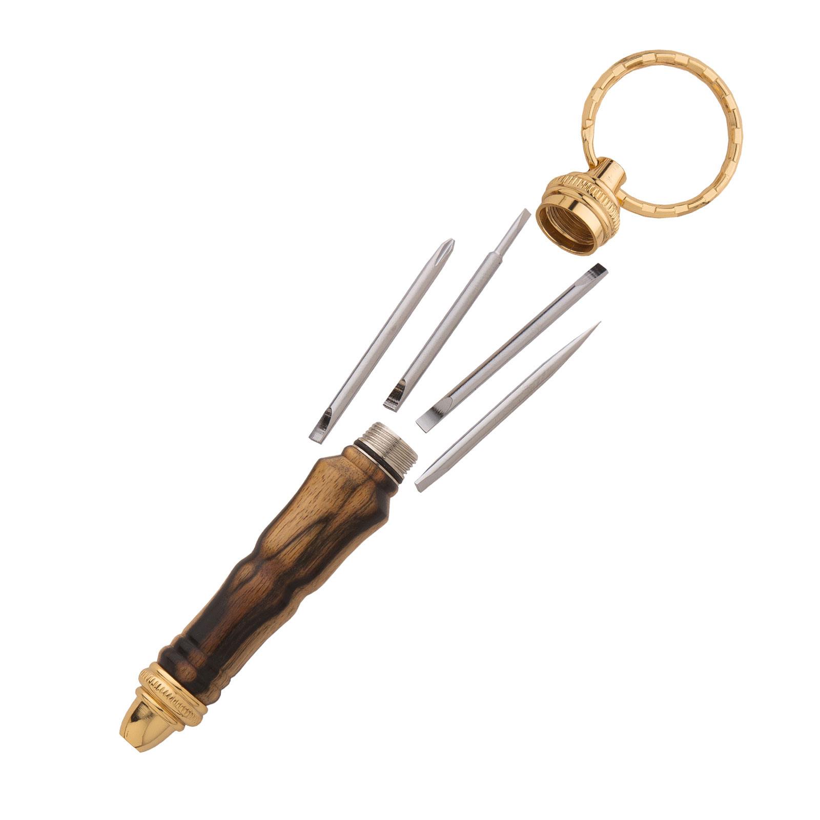 Screwdriver 24kt Gold Keychain Kit