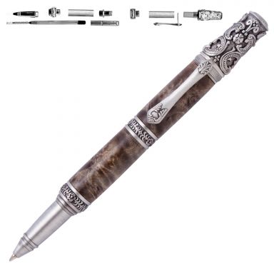 Victorian Antique Pewter Twist Pen Kit