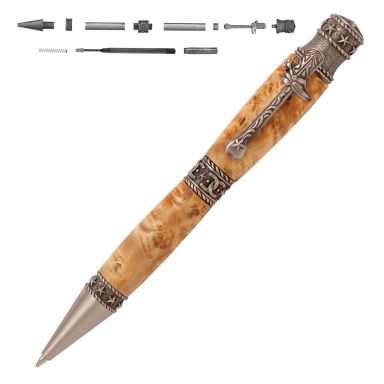 Cowboy Antique Pewter Twist Pen Kit