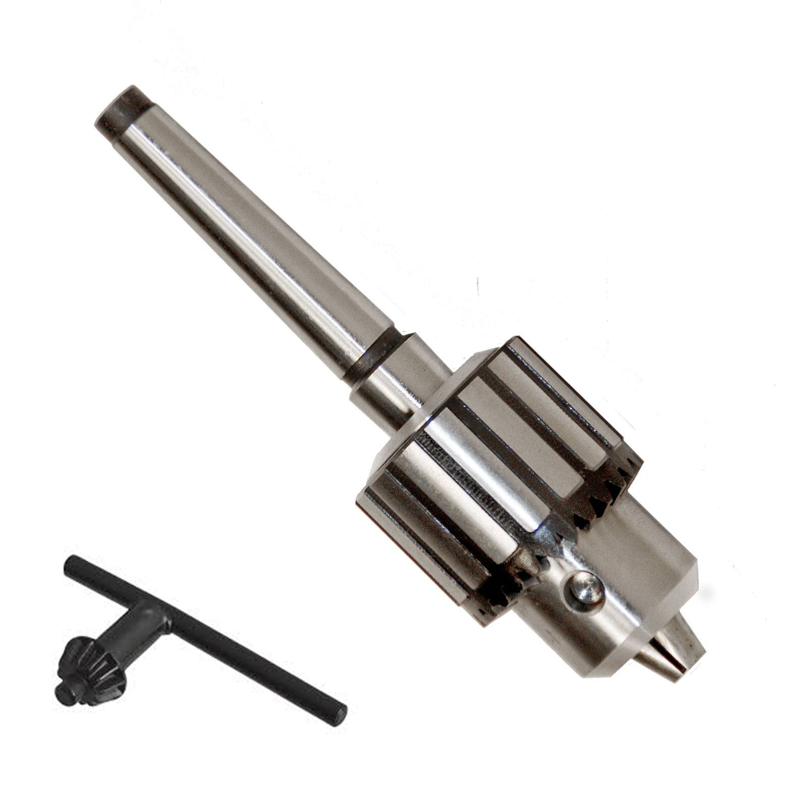 Mini Metal Lathe Tail Stock Drill Chuck Tool With MT2 Morse Taper Arbor 2MT 