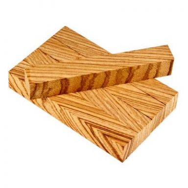 Diagonally Cut 5 Pack Zebrawood 3/4 in. x 3/4 in. x 5 in. Pen Blanks