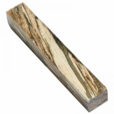 Premium Stabilized Spalted Hackberry Angle  Cut 5 in. x 3/4 in. x 3/4 in. Pen Blank from Barry Gr