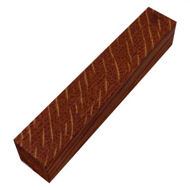 Dyed Stabilized Red Tiger Oak 3/4in. x 3/4in. x  5in. Pen Blank from Barry Gross