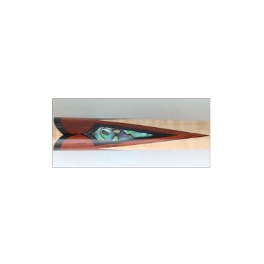 Pool Cue Inlay Blank Style D with Abalone Window: 10mm Tube