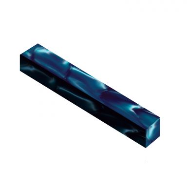 Kirinite Teal Mother of Pearl 3/4 in. x 3/4 in. x 5 in. Pen Blank