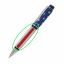 Straight Red and White Stripes 3/4 in.x 5 in. Pen Blank
