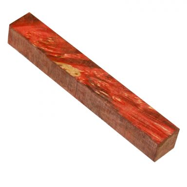 Stabilized Red Maple Burl 7/8 in. x 7/8 in. x 5 in. Jumbo Pen Blank