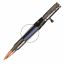 Thin Blue Line Straight with White and Black Stripes 3/4 in. x 3/4in. x 5in. Pen Blank